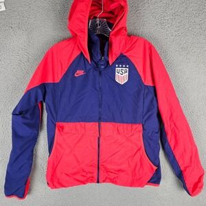 Nike United States Soccer Jacket Women's Small Lined Hooded‎ Full Zip CZ4334-688